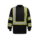 Work Force Men's Black Reflective Long Sleeve Safety T-Shirt