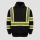 Work Force Men's Black Reflective Pullover Safety Sweatshirt