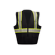 Work Force Men's Black Reflective Safety Vest